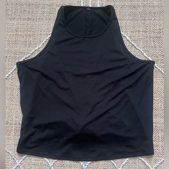 Two Spanx Butter Keyhole Tank Top Activewear Black White Medium - Picture 2 of 9